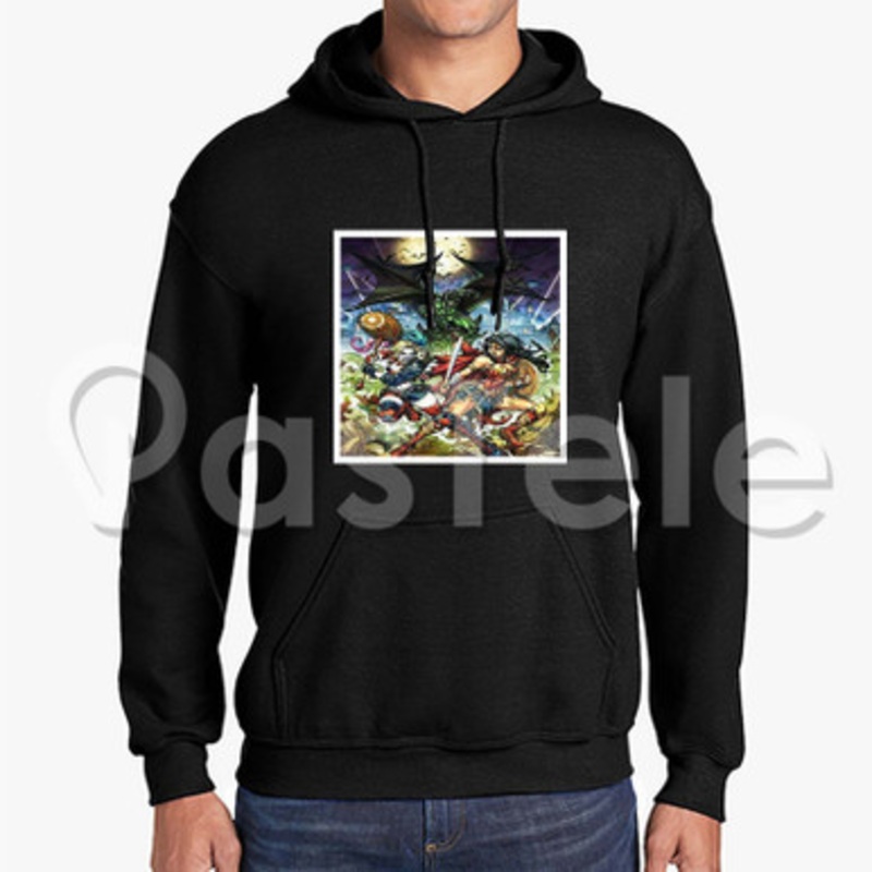 Harley Quinn vs Wonder Woman Custom Unisex Hooded Sweatshirt Crew Hoodies Jacket Hoodie Cotton Polyester
