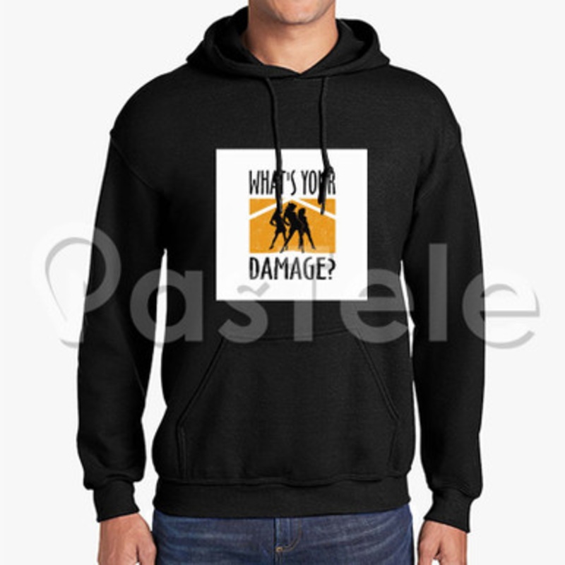 What s Your Damage Heathers Custom Unisex Hooded Sweatshirt Crew Hoodies Jacket Hoodie Cotton Polyester