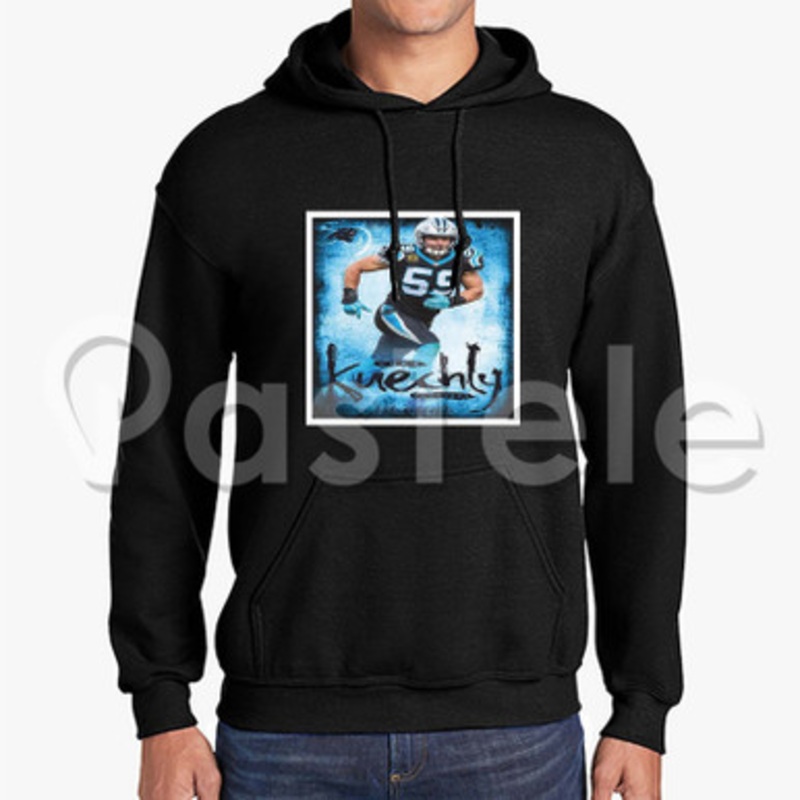 Luke Kuechly NFL Carolina Panthers Custom Unisex Hooded Sweatshirt Crew Hoodies Hoodie Cotton Jacket Polyester