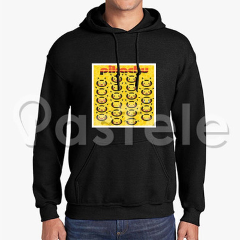 Pikachu Faces Custom Unisex Hooded Sweatshirt Crew Hoodies Hoodie Cotton Jacket Polyester