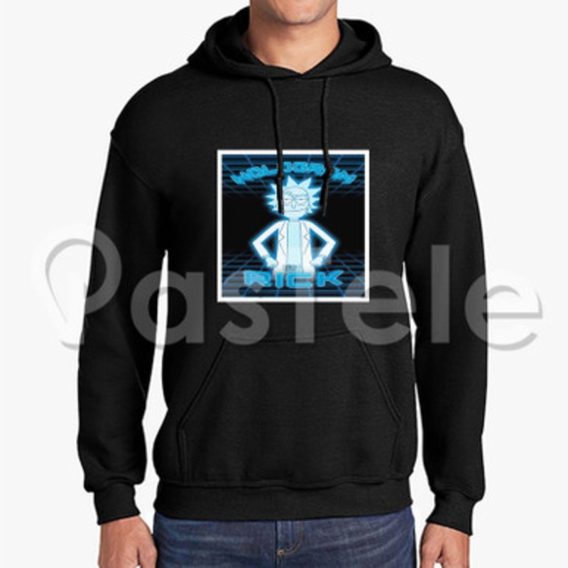 Rick And Morty Hologram Rick Custom Unisex Hooded Sweatshirt Crew Hoodies Hoodie Cotton Jacket Polyester