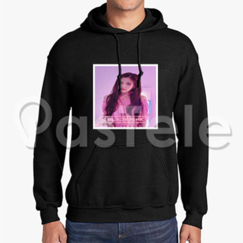 Rose Black Pink Custom Unisex Hooded Sweatshirt Crew Hoodies Hoodie Cotton Jacket Polyester