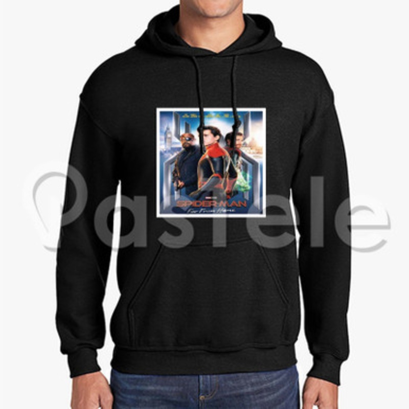 Spider Man Far From Home 2 Custom Unisex Hooded Sweatshirt Crew Hoodies Hoodie Cotton Jacket Polyester