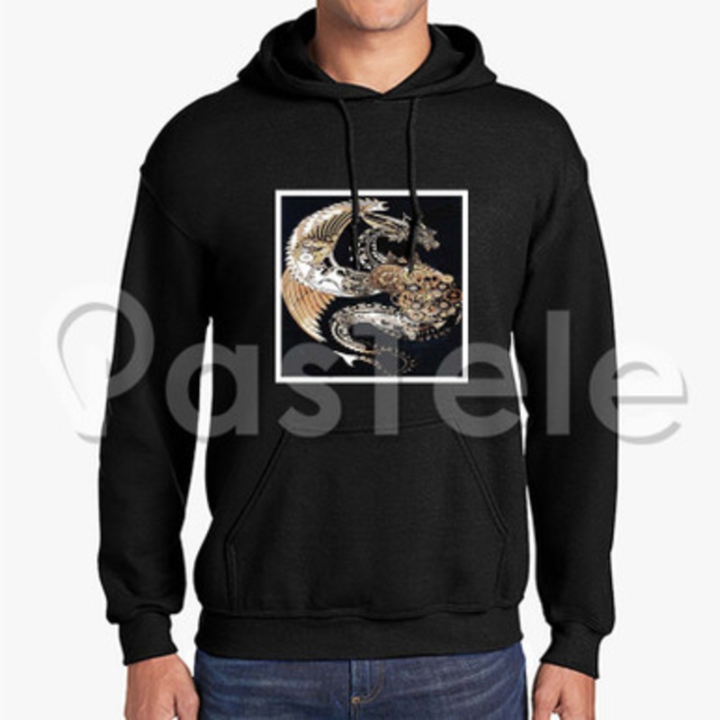 Steampunk Dragon Custom Unisex Hooded Sweatshirt Crew Hoodies Hoodie Cotton Jacket Polyester