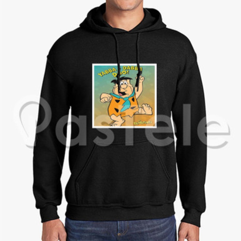 The Flintstones Yabba Dabba Doo Custom Unisex Hooded Sweatshirt Crew Hoodies Hoodie Cotton Jacket Polyester