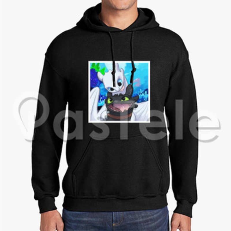 Toothless and Lightfury Custom Unisex Hooded Sweatshirt Crew Hoodies Hoodie Cotton Jacket Polyester