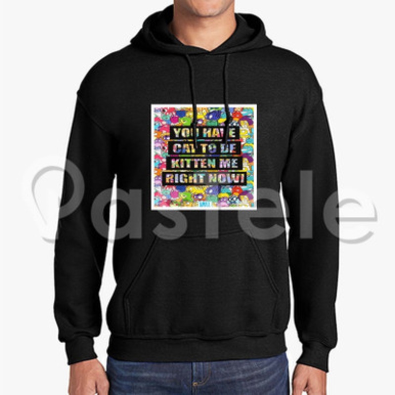 Kitten Me Custom Unisex Hooded Sweatshirt Crew Hoodies Hoodie Cotton Jacket Polyester
