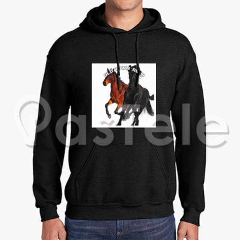 lil nas x old town road Custom Unisex Hooded Sweatshirt Crew Hoodies Hoodie Cotton Jacket Polyester
