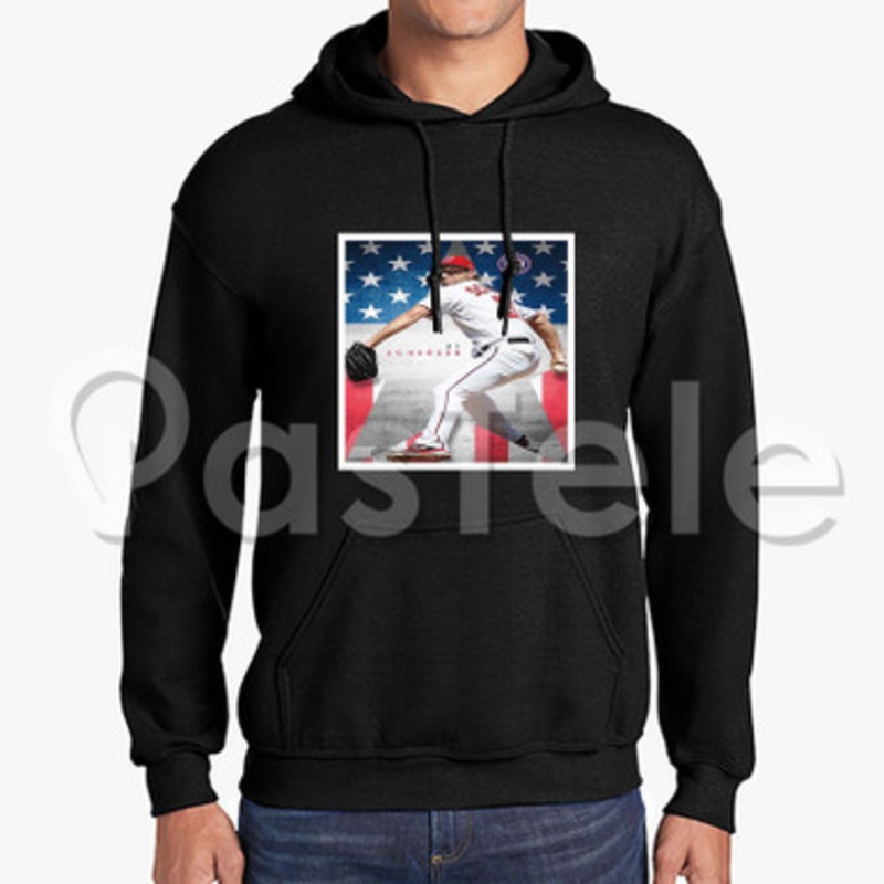 Max Scherzer MLB Washington Nationals Custom Unisex Hooded Sweatshirt Crew Hoodies Hoodie Cotton Jacket Polyester