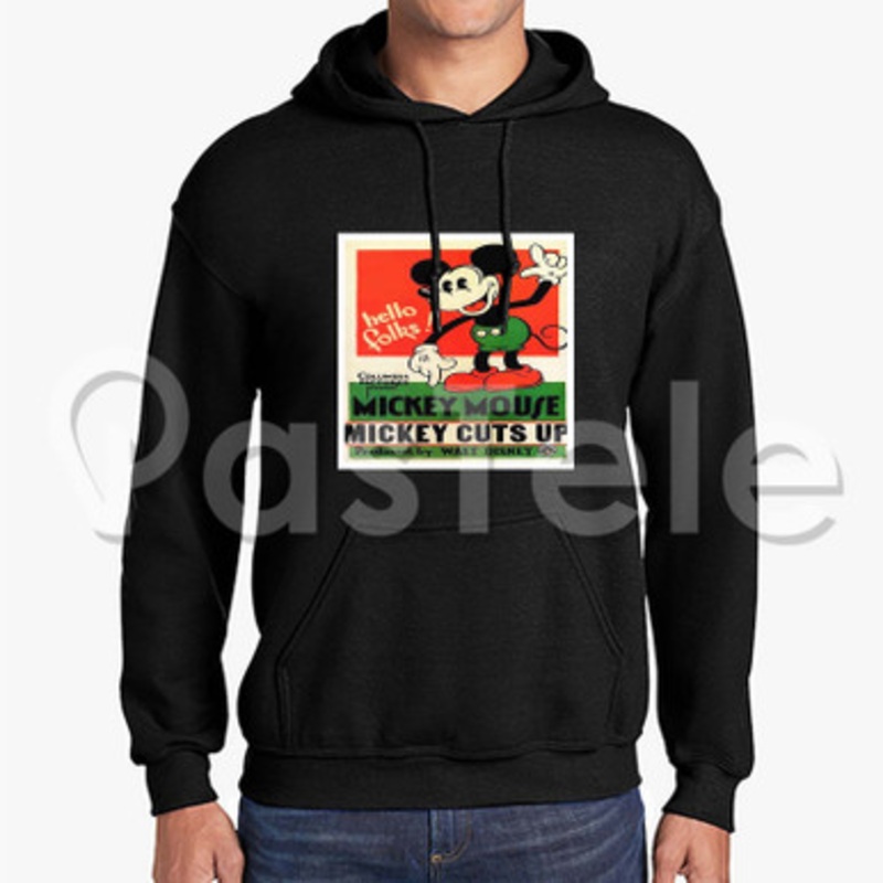 Mickey mouse Cuts Up Custom Unisex Hooded Sweatshirt Crew Hoodies Hoodie Cotton Jacket Polyester