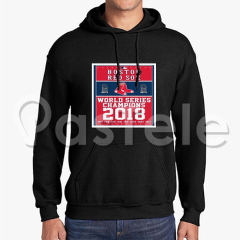 MLB Boston Red Sox Champions Custom Unisex Hooded Sweatshirt Crew Hoodies Hoodie Cotton Jacket Polyester