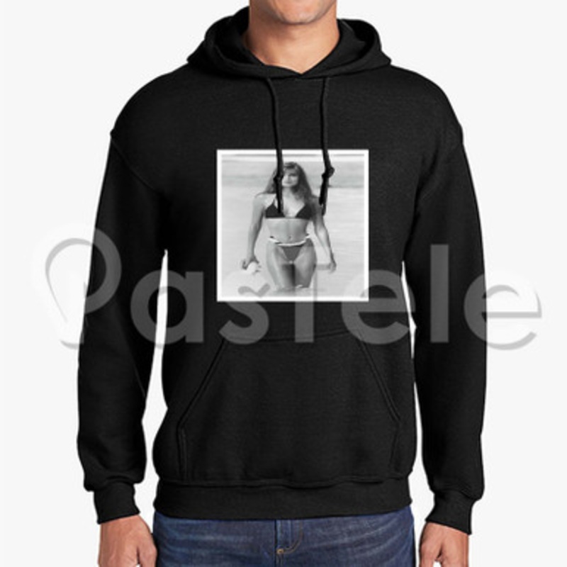 paulina porizkova swimsuit Custom Unisex Hooded Sweatshirt Crew Hoodies Hoodie Cotton Jacket Polyester