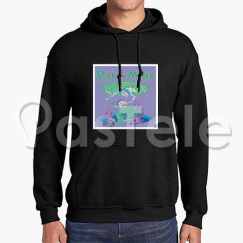Rick And Morty Portal Custom Unisex Hooded Sweatshirt Crew Hoodies Hoodie Cotton Jacket Polyester