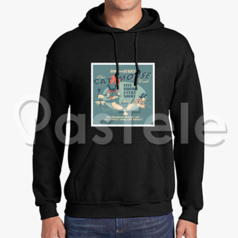 Tom and Jerry Cat and Mouse Club Custom Unisex Hooded Sweatshirt Crew Hoodies Hoodie Cotton Jacket Polyester