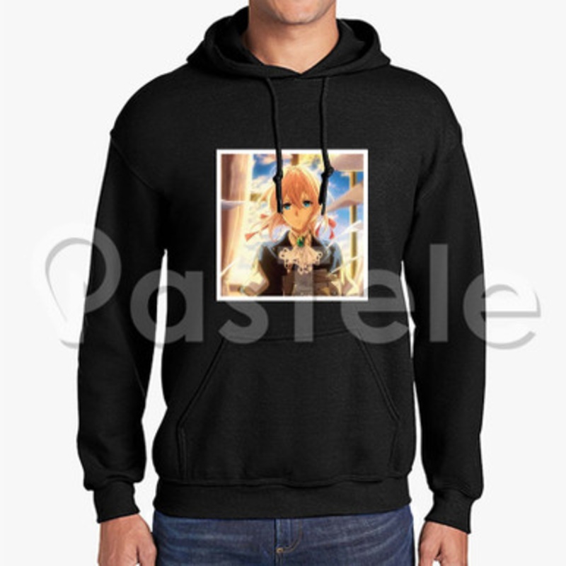 Violet Evergarden Custom Unisex Hooded Sweatshirt Crew Hoodies Hoodie Cotton Jacket Polyester