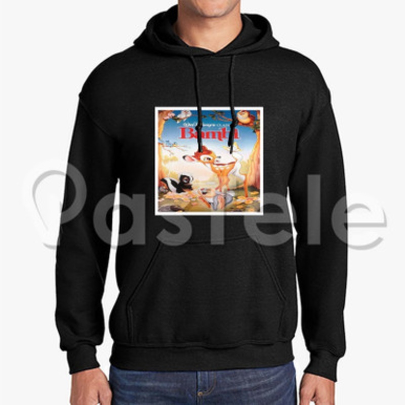 Disney Bambi Custom Unisex Hooded Crew Hoodies Hoodie Cotton Polyester