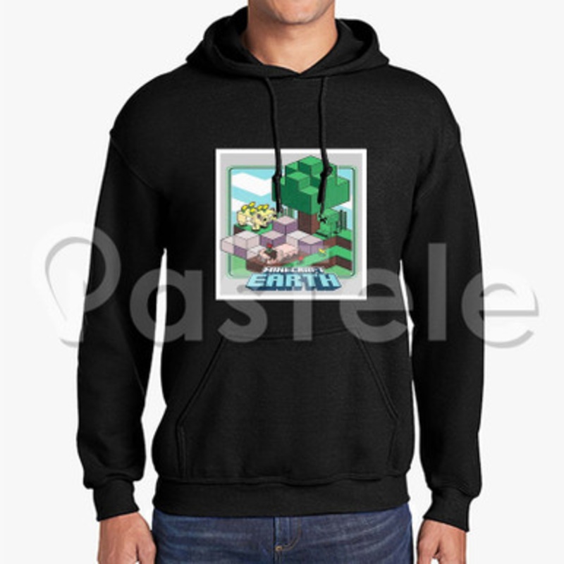 Minecraft Earth Custom Unisex Hooded Sweatshirt Crew Hoodies Hoodie Cotton Jacket Polyester