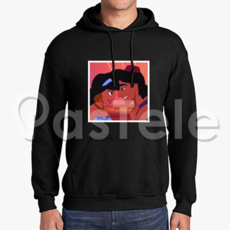 princess jasmine and aladdin Custom Unisex Hooded Sweatshirt Crew Hoodies Hoodie Cotton Jacket Polyester