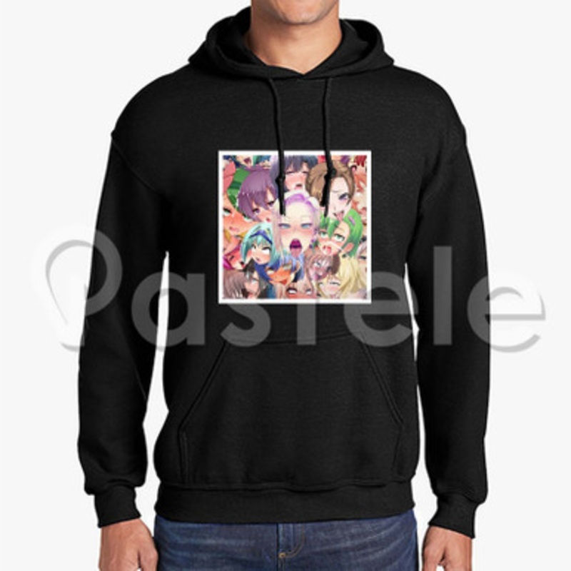 Ahegao Custom Unisex Hooded Crew Hoodies Hoodie Cotton Polyester