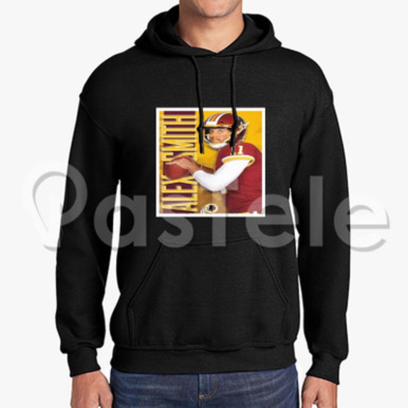 Alex Smith NFL Washington Redskins Custom Unisex Hooded Crew Hoodies Hoodie Cotton Polyester