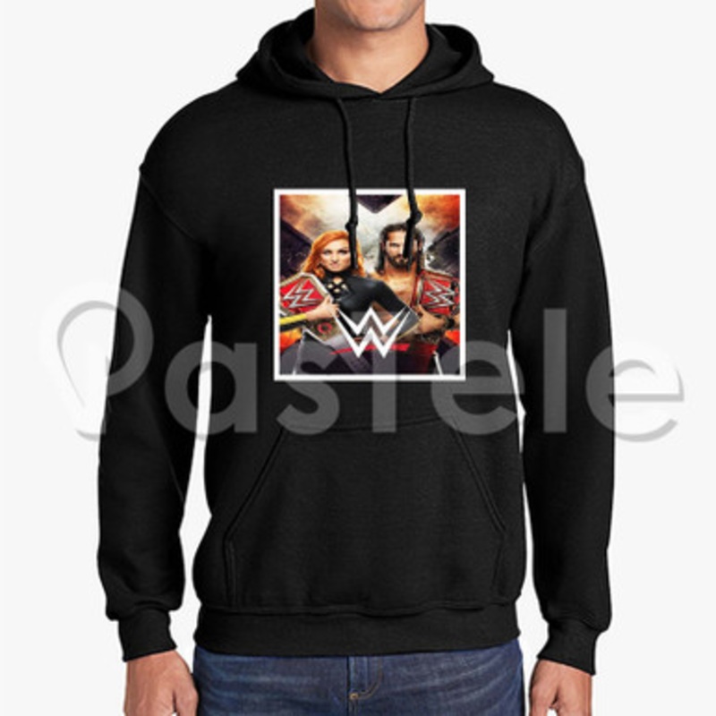 Becky Lynch Seth Rollins WWE Custom Unisex Hooded Crew Hoodies Hoodie Cotton Polyester