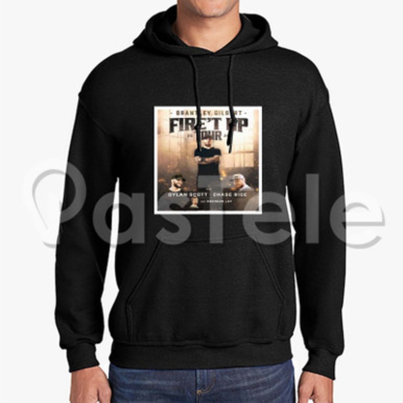 Brantley Gilbert Fire t Up Tour Custom Unisex Hooded Crew Hoodies Hoodie Cotton Polyester