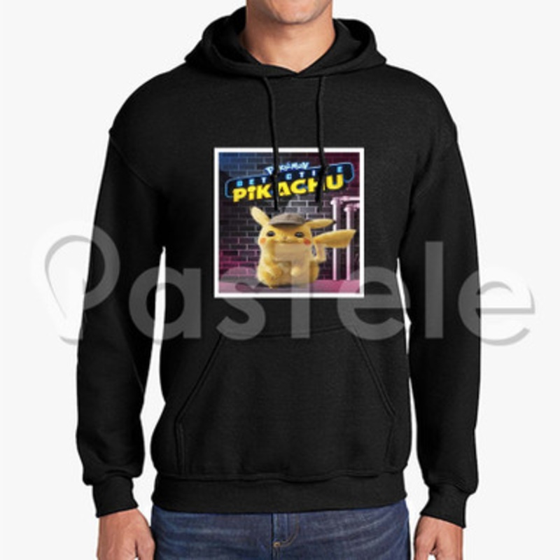 Detective Pikachu Custom Unisex Hooded Crew Hoodies Hoodie Cotton Polyester