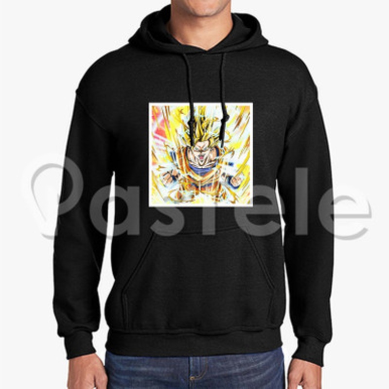 goku ssj 2 Custom Unisex Hooded Crew Hoodies Hoodie Cotton Polyester