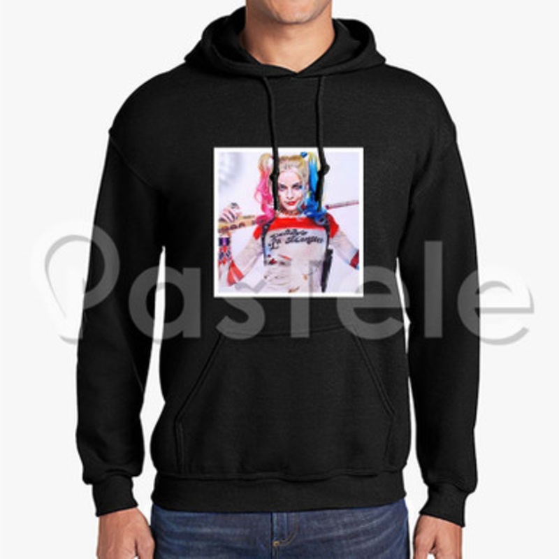 harley quinn 2 Custom Unisex Hooded Crew Hoodies Hoodie Cotton Polyester