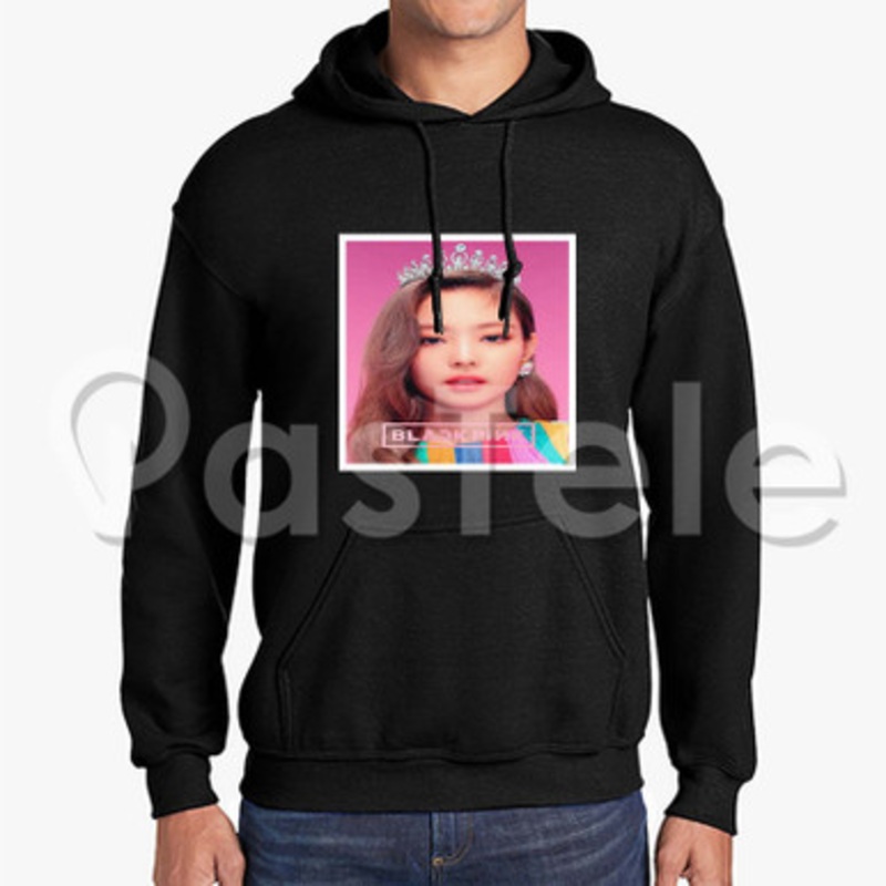Jennie Black Pink Custom Unisex Hooded Crew Hoodies Hoodie Cotton Polyester