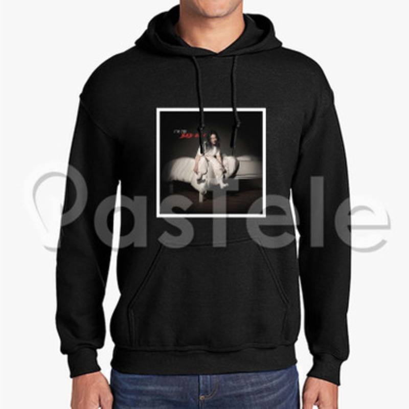 Billie Eilish bad guy Custom Unisex Hooded Crew Hoodies Hoodie Cotton Polyester