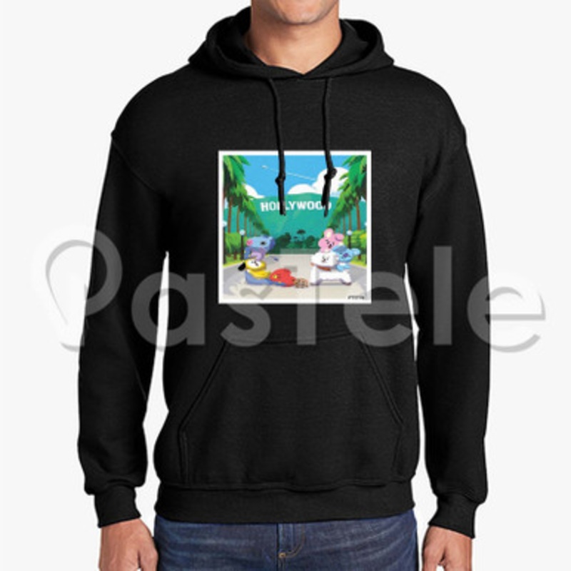 BT21 Hollywood Custom Unisex Hooded Crew Hoodies Hoodie Cotton Polyester