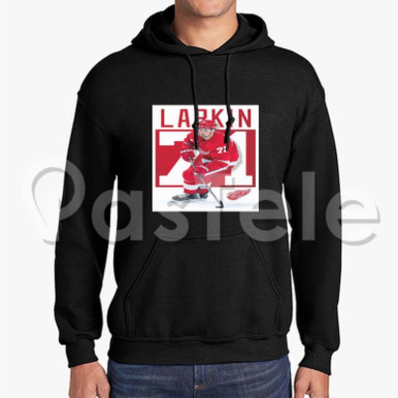 Dylan Larkin Detroit Red Wings NHL Custom Unisex Hooded Crew Hoodies Hoodie Cotton Polyester