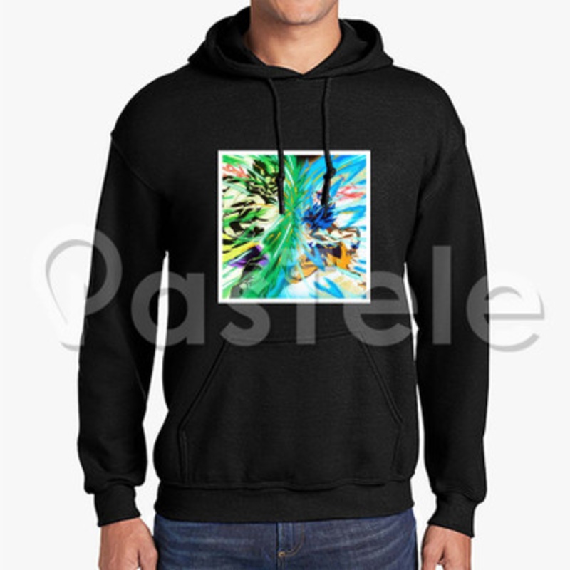 goku vs broly Custom Unisex Hooded Crew Hoodies Hoodie Cotton Polyester