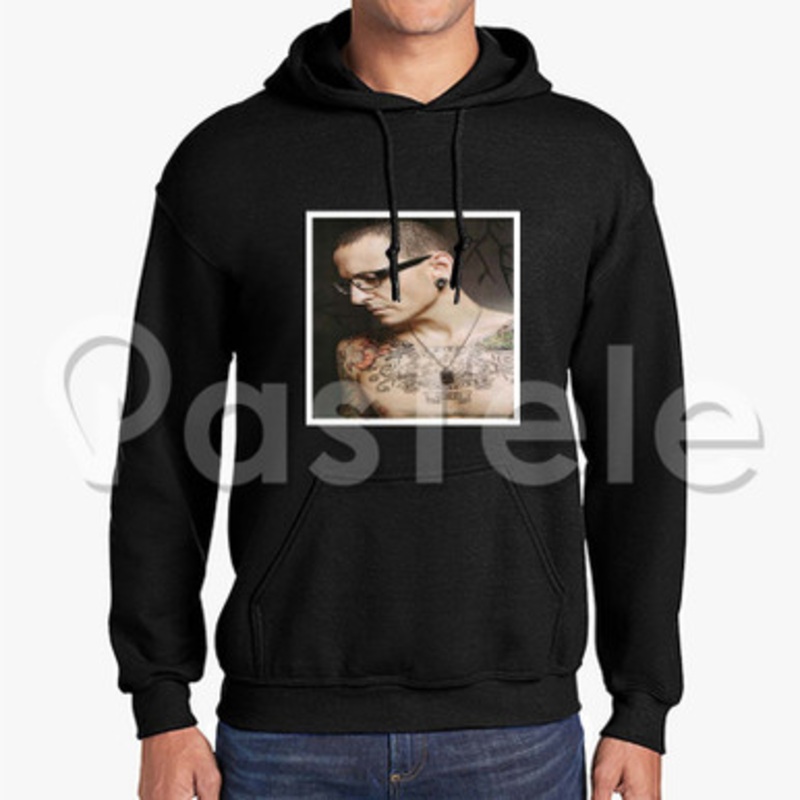 Chester Bennington Tattoo Custom Unisex Hooded Sweatshirt Crew Hoodies Hoodie Cotton Polyester