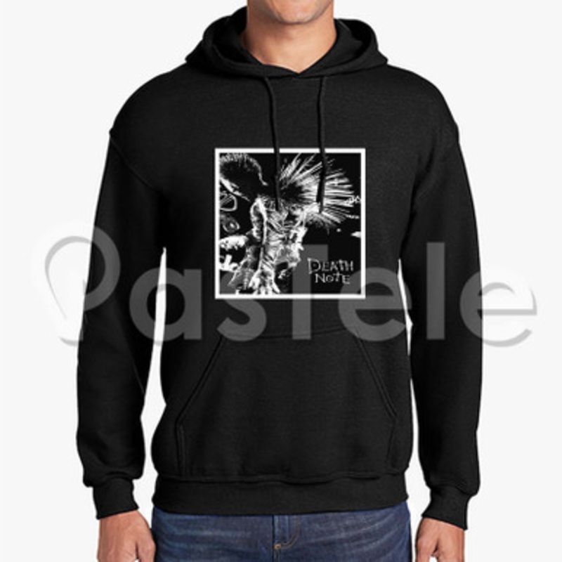 Death Note Custom Unisex Hooded Sweatshirt Crew Hoodies Hoodie Cotton Black White Polyester
