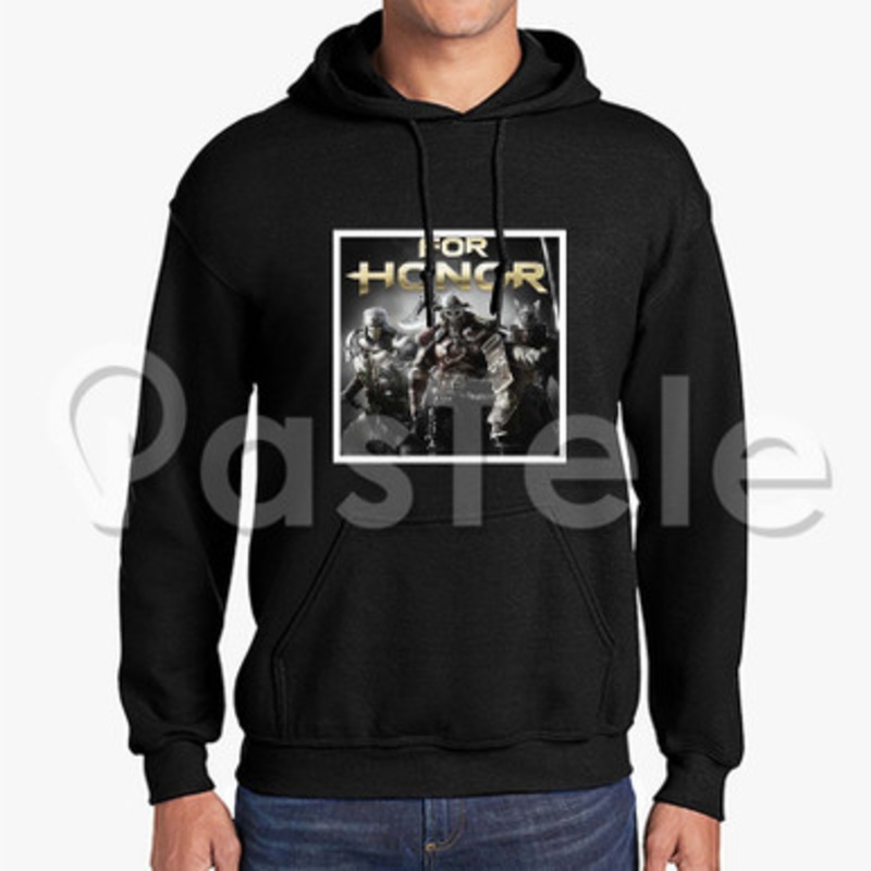 For Honor Custom Unisex Hooded Sweatshirt Crew Hoodies Hoodie Cotton Black White Polyester
