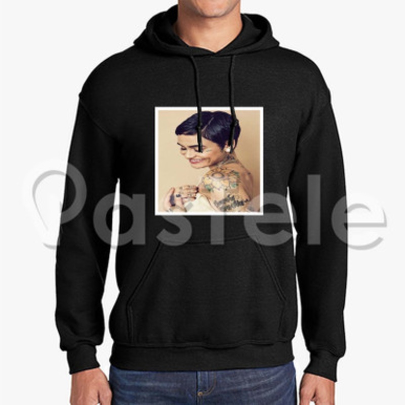 Kehlani Custom Unisex Hooded Sweatshirt Crew Hoodies Hoodie Cotton Black White Polyester