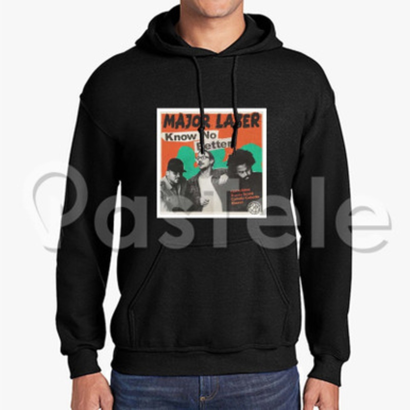 Know No Better Major Lazer Feat Travis Scott Quavo Camila Cab Custom Unisex Hooded Sweatshirt Crew Hoodies Hoodie Cotton Polyester