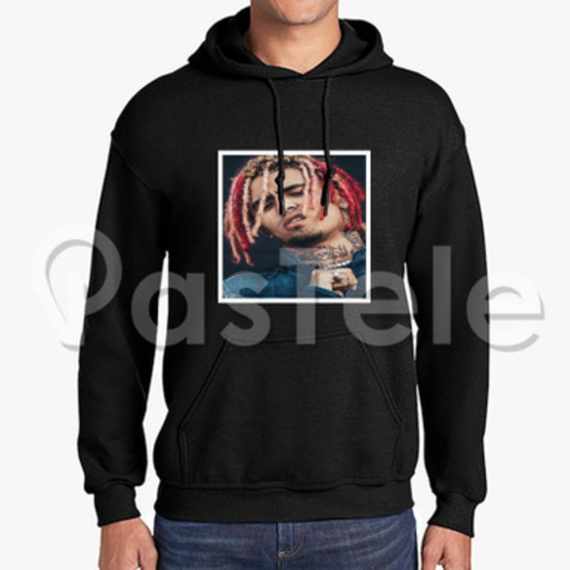 Lil Pump Red Custom Unisex Hooded Sweatshirt Crew Hoodies Hoodie Cotton Polyester