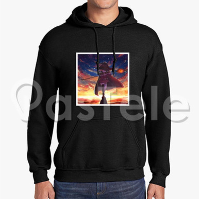 Megumin Konosuba Custom Unisex Hooded Sweatshirt Crew Hoodies Hoodie Cotton Polyester