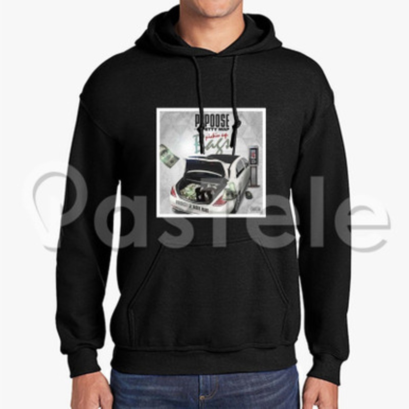 Pickin Up Bags Papoose Feat Fetty Wap Custom Unisex Hooded Sweatshirt Crew Hoodies Hoodie Cotton Polyester