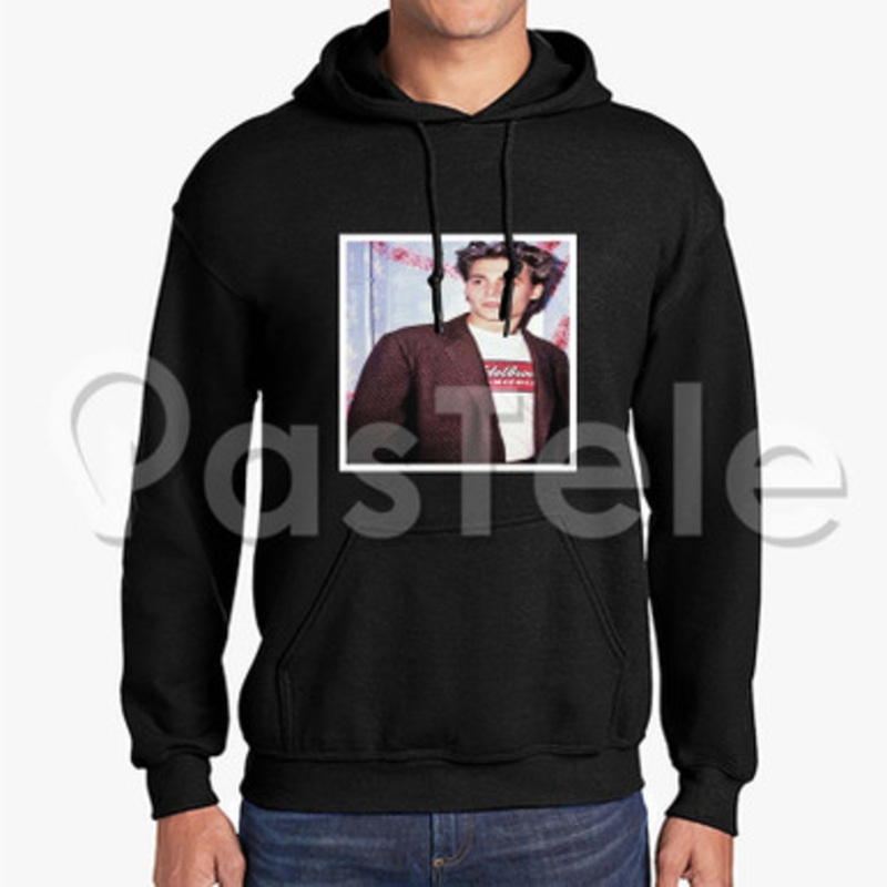 Young Johnny Depp Custom Unisex Hooded Sweatshirt Crew Hoodies Hoodie Cotton Polyester