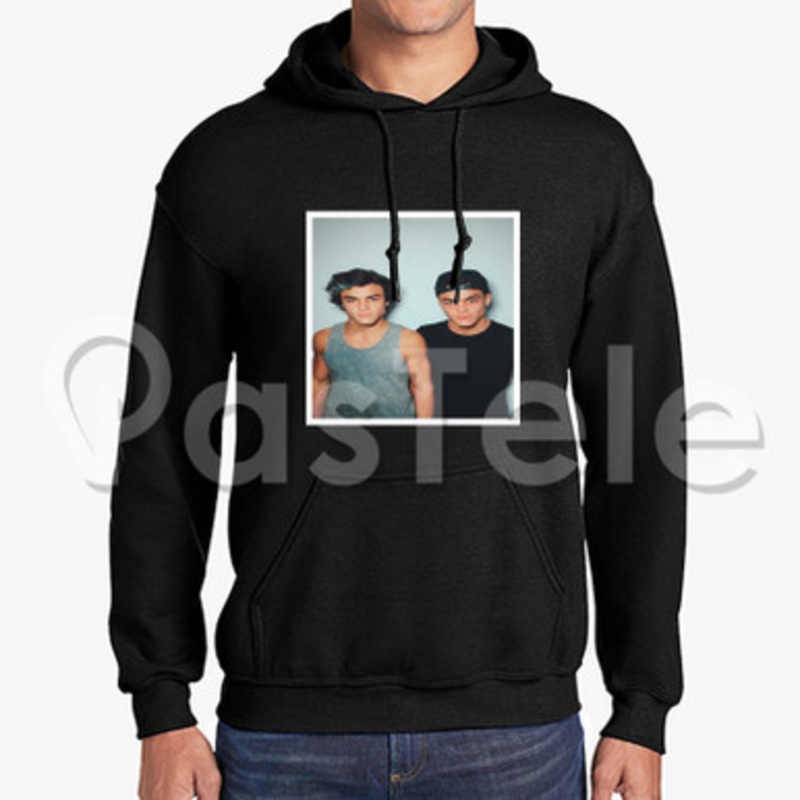 Dolan Twins Custom Unisex Hooded Sweatshirt Crew Hoodies Hoodie Cotton Black White Polyester