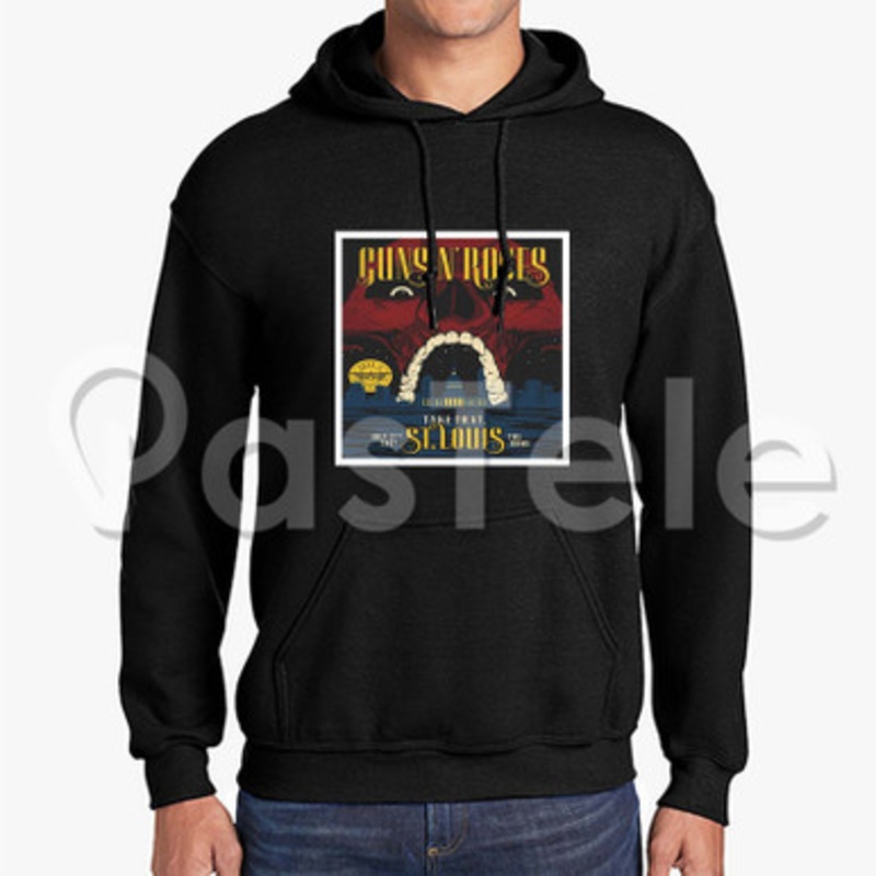 Guns N Roses St Louis Custom Unisex Hooded Sweatshirt Crew Hoodies Hoodie Cotton Polyester
