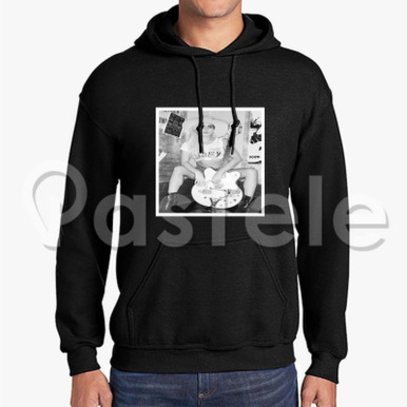 Lady Gaga Custom Unisex Hooded Sweatshirt Crew Hoodies Hoodie Cotton Black White Polyester