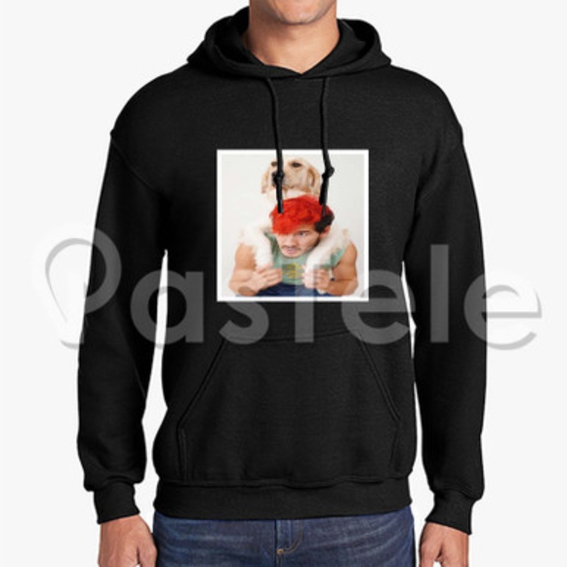 Markiplier Custom Unisex Hooded Sweatshirt Crew Hoodies Hoodie Cotton Black White Polyester