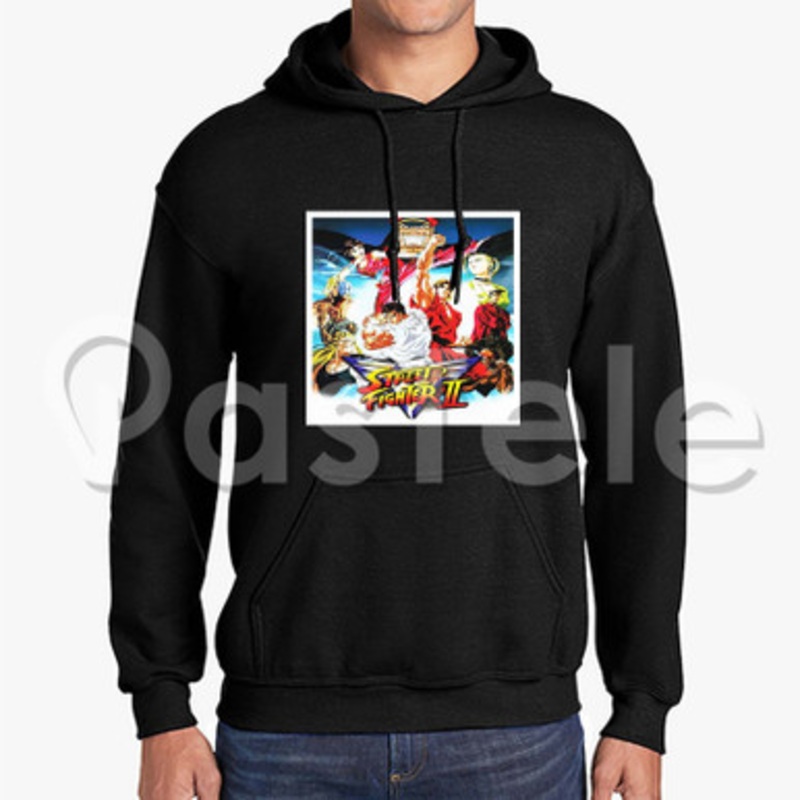 Street Fighter II Custom Unisex Hooded Sweatshirt Crew Hoodies Hoodie Cotton Polyester