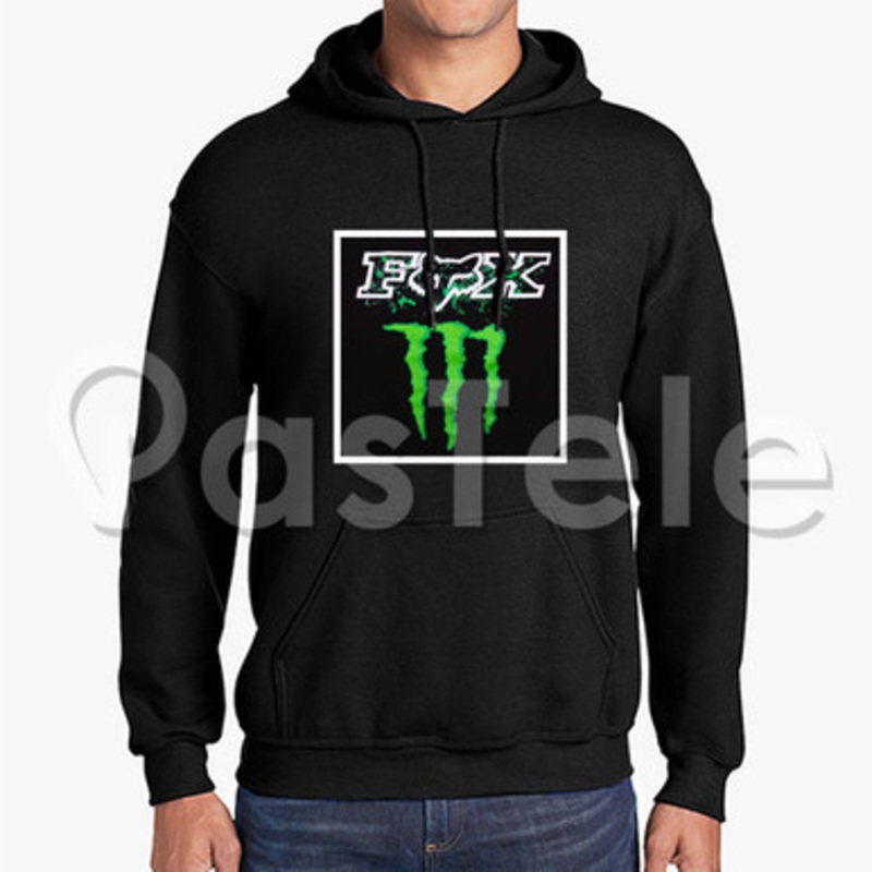 Fox Racing Monster Energy Custom Unisex Hooded Sweatshirt Crew Hoodies Hoodie Cotton Polyester