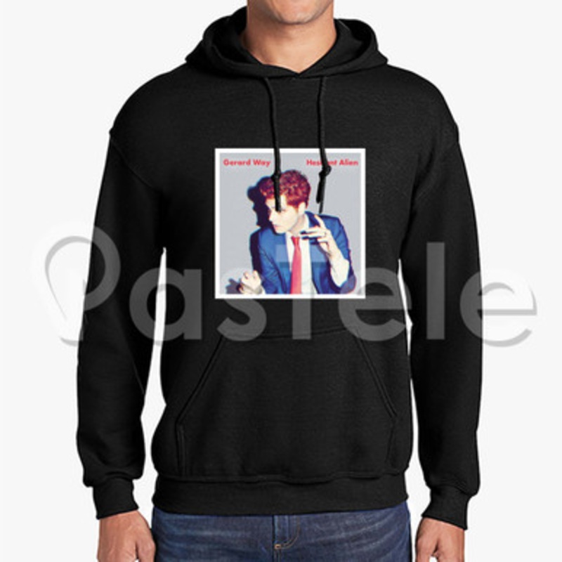 Gerard Way Hesitant Alien Custom Unisex Hooded Sweatshirt Crew Hoodies Hoodie Cotton Polyester